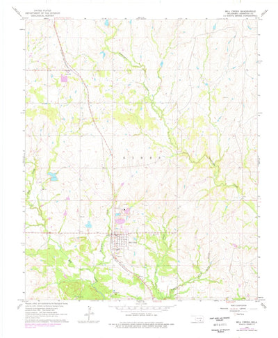 United States Geological Survey Mill Creek, OK (1963, 24000-Scale) digital map