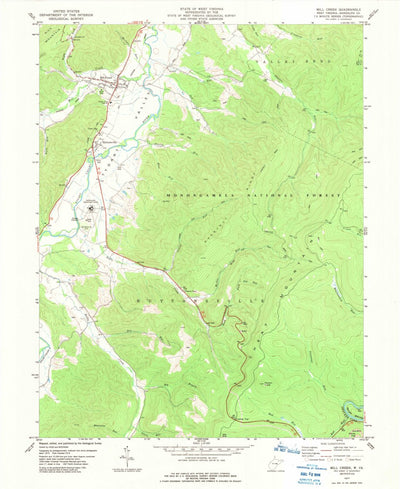 United States Geological Survey Mill Creek, WV (1977, 24000-Scale) digital map