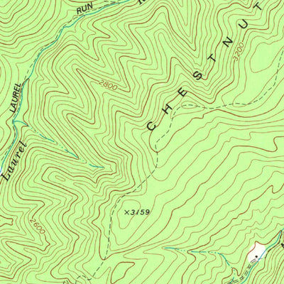 United States Geological Survey Mill Creek, WV (1977, 24000-Scale) digital map