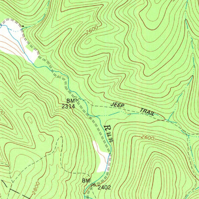United States Geological Survey Mill Creek, WV (1977, 24000-Scale) digital map