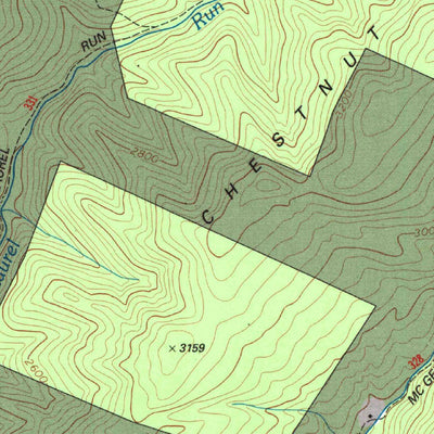 United States Geological Survey Mill Creek, WV (1995, 24000-Scale) digital map