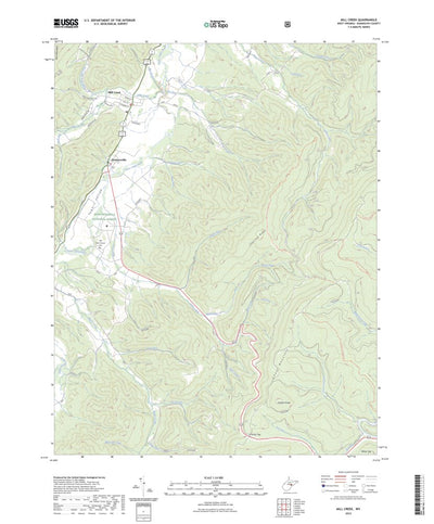 United States Geological Survey Mill Creek, WV (2023, 24000-Scale) digital map