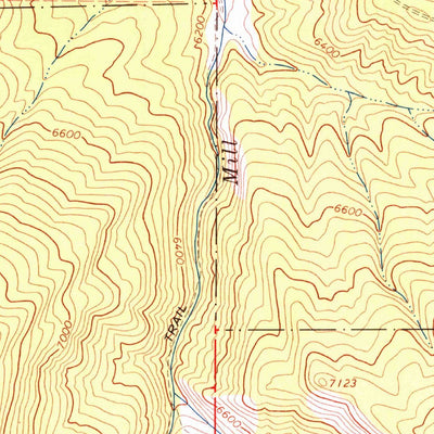 United States Geological Survey Mill Fork, UT (1967, 24000-Scale) digital map