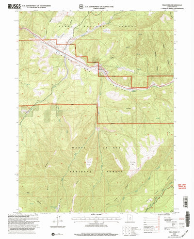 United States Geological Survey Mill Fork, UT (2001, 24000-Scale) digital map
