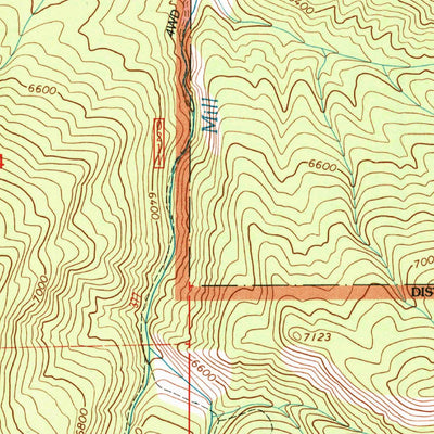United States Geological Survey Mill Fork, UT (2001, 24000-Scale) digital map