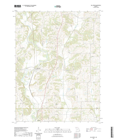 United States Geological Survey Mill Grove, MO (2021, 24000-Scale) digital map