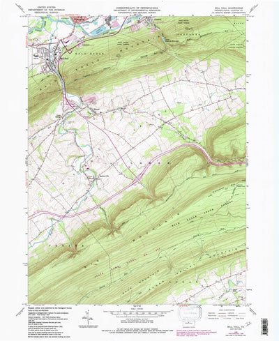 United States Geological Survey Mill Hall, PA (1965, 24000-Scale) digital map