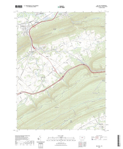 United States Geological Survey Mill Hall, PA (2023, 24000-Scale) digital map