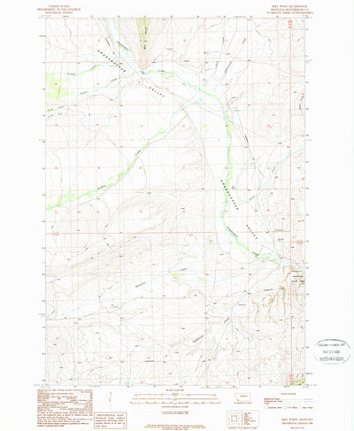 United States Geological Survey Mill Point, MT (1988, 24000-Scale) digital map