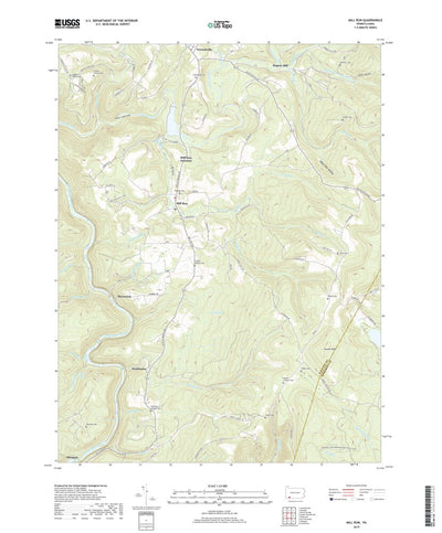 United States Geological Survey Mill Run, PA (2019, 24000-Scale) digital map