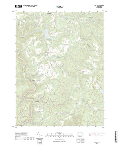 United States Geological Survey Mill Run, PA (2023, 24000-Scale) digital map