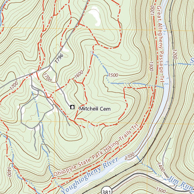 United States Geological Survey Mill Run, PA (2023, 24000-Scale) digital map