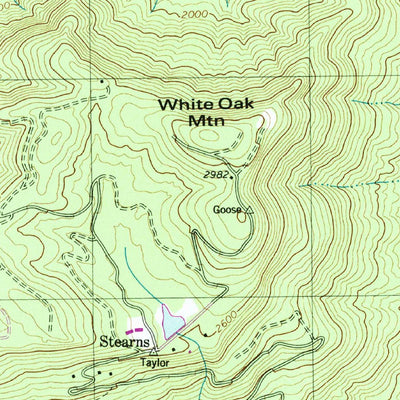 United States Geological Survey Mill Spring, NC (1982, 24000-Scale) digital map