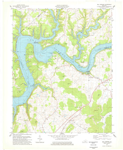 United States Geological Survey Mill Springs, KY (1978, 24000-Scale) digital map