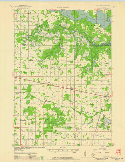 United States Geological Survey Milladore, WI (1956, 48000-Scale) digital map