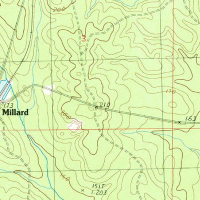 United States Geological Survey Millard, MS (1986, 24000-Scale) digital map
