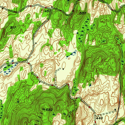 United States Geological Survey Millbrook, NY (1947, 24000-Scale) digital map