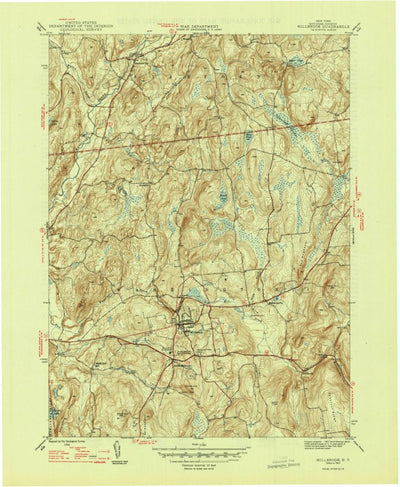 United States Geological Survey Millbrook, NY (1947, 31680-Scale) digital map