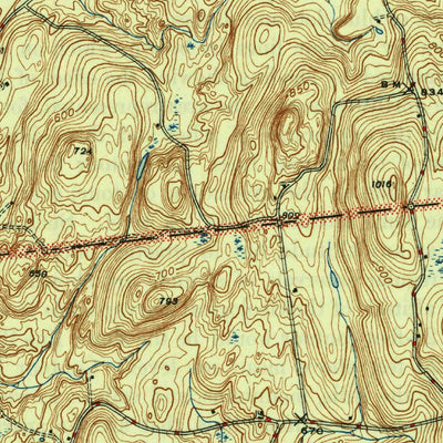 United States Geological Survey Millbrook, NY (1947, 31680-Scale) digital map