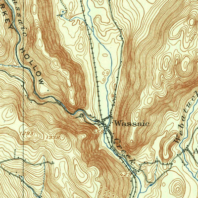 United States Geological Survey Millbrook, NY-CT (1899, 62500-Scale) digital map