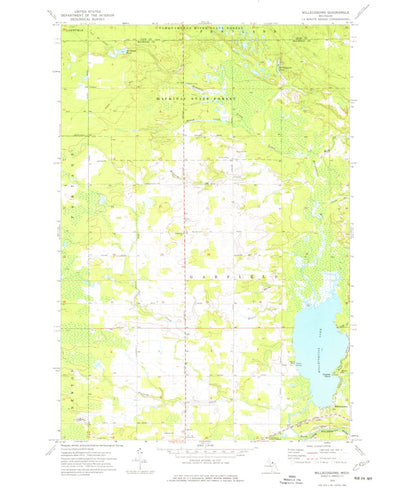 United States Geological Survey Millecoquins, MI (1973, 24000-Scale) digital map