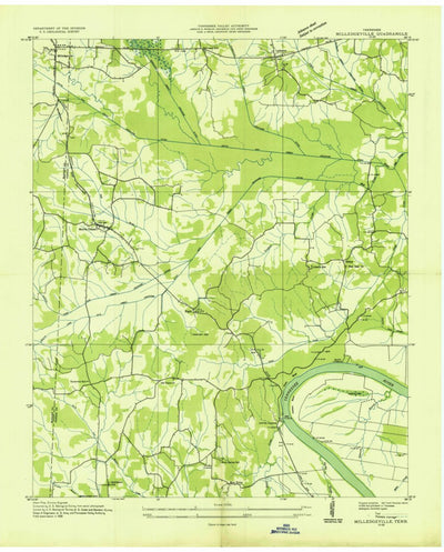 United States Geological Survey Milledgeville, TN (1936, 24000-Scale) digital map