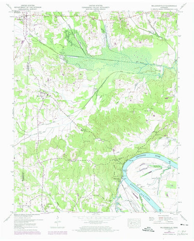 United States Geological Survey Milledgeville, TN (1949, 24000-Scale) digital map