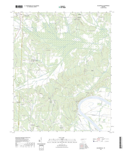 United States Geological Survey Milledgeville, TN (2022, 24000-Scale) digital map