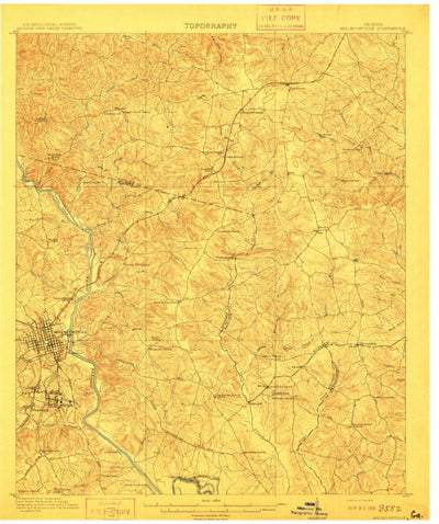 United States Geological Survey Millegeville, GA (1912, 62500-Scale) digital map