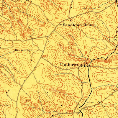 United States Geological Survey Millegeville, GA (1912, 62500-Scale) digital map