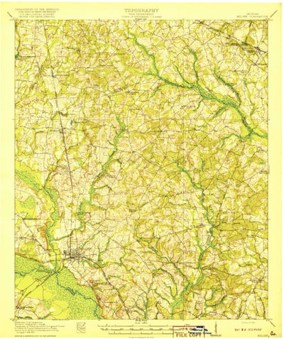 United States Geological Survey Millen, GA (1920, 62500-Scale) digital map