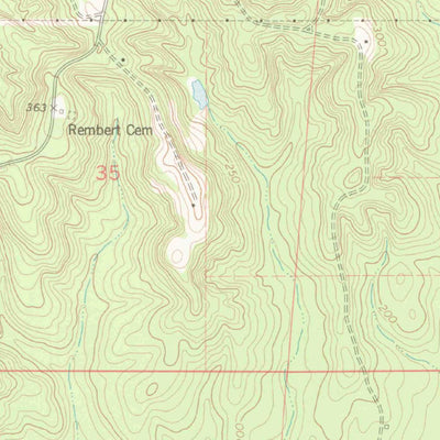 United States Geological Survey Miller, AL (1978, 24000-Scale) digital map