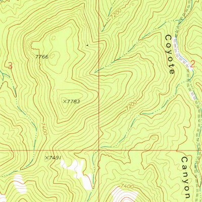 United States Geological Survey Miller Canyon, NV (1972, 24000-Scale) digital map