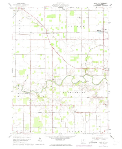 United States Geological Survey Miller City, OH (1960, 24000-Scale) digital map