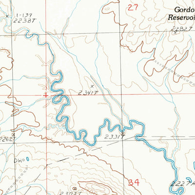 United States Geological Survey Miller Coulee West, MT (1985, 24000-Scale) digital map