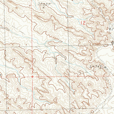United States Geological Survey Miller Coulee West, MT (1985, 24000-Scale) digital map