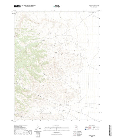 United States Geological Survey Miller Cove, UT (2023, 24000-Scale) digital map