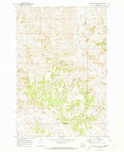 United States Geological Survey Miller Creek NW, MT (1969, 24000-Scale) digital map