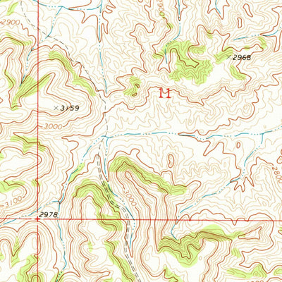 United States Geological Survey Miller Creek NW, MT (1969, 24000-Scale) digital map