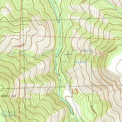 United States Geological Survey Miller Flat, OR (1990, 24000-Scale) digital map