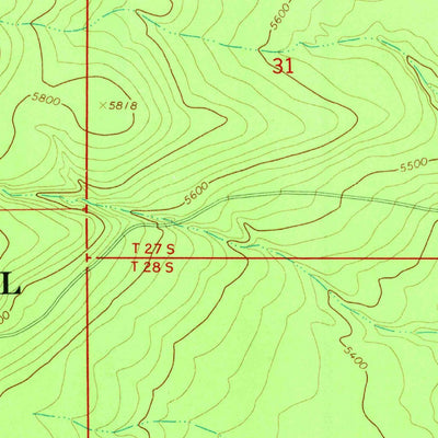 United States Geological Survey Miller Lake, OR (1967, 24000-Scale) digital map