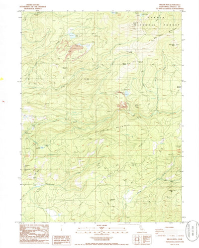 United States Geological Survey Miller Mountain, CA (1985, 24000-Scale) digital map