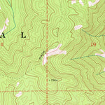 United States Geological Survey Miller Mountain East, ID (1972, 24000-Scale) digital map