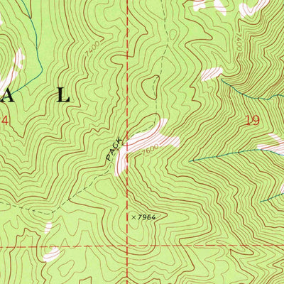 United States Geological Survey Miller Mountain East, ID (1972, 24000-Scale) digital map