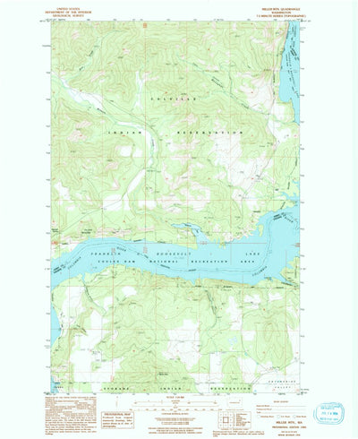 United States Geological Survey Miller Mountain, WA (1985, 24000-Scale) digital map
