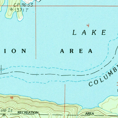 United States Geological Survey Miller Mountain, WA (1985, 24000-Scale) digital map