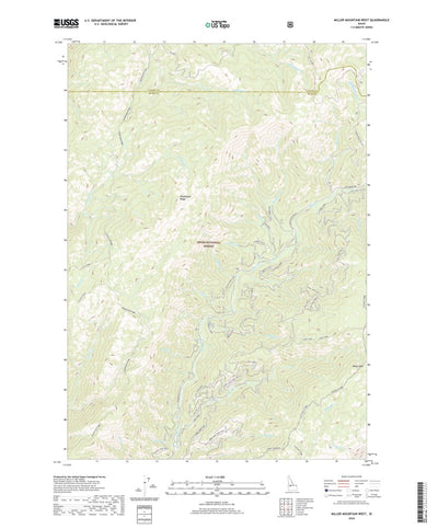 United States Geological Survey Miller Mountain West, ID (2020, 24000-Scale) digital map