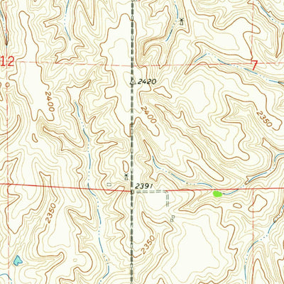 United States Geological Survey Miller NE, NE (1962, 24000-Scale) digital map