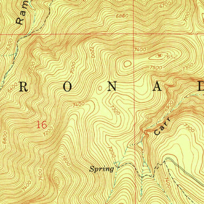 United States Geological Survey Miller Peak, AZ (1958, 24000-Scale) digital map