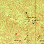 United States Geological Survey Miller Peak, AZ (1958, 24000-Scale) digital map